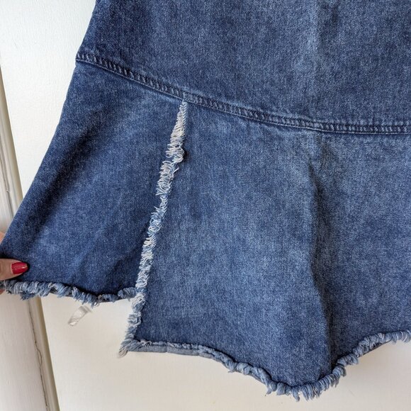 Generation K Asymmetrical Demin Mini Jean Skirt Size 4 - Picture 8 of 10